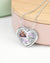 Loyalty-Old English Bulldog Your Wings Metallic Heart Necklace