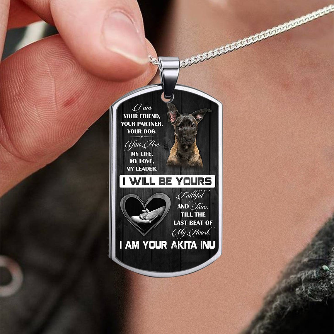 Belgian Malinois-I will be yours-Luxury Necklace