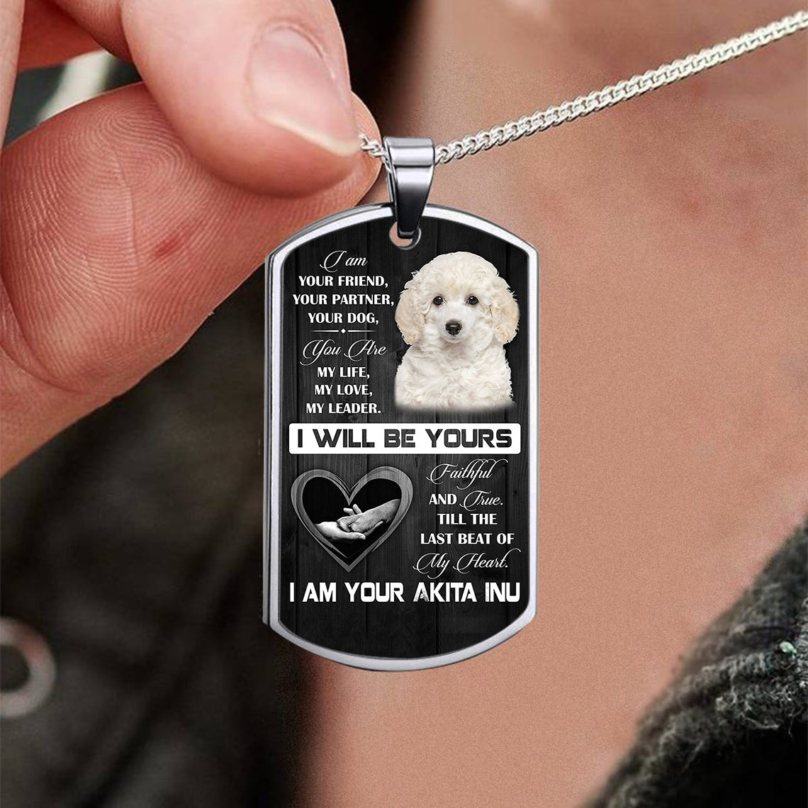 Toy Poodle 1-I will be yours-Luxury Necklace