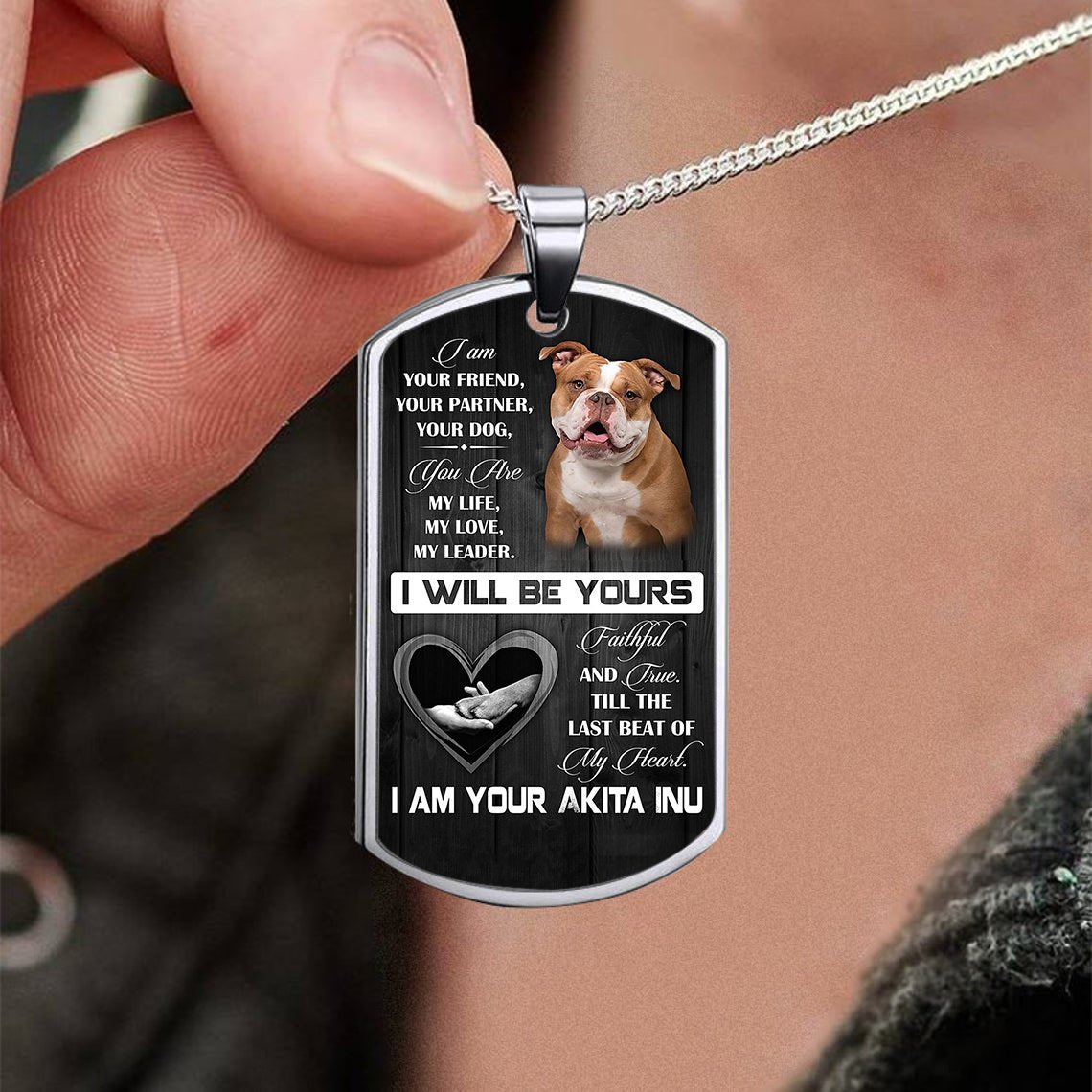 Old English Bulldog-I will be yours-Luxury Necklace