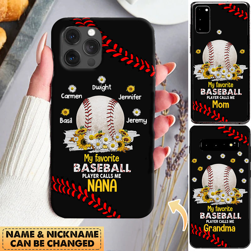 Personalized Baseball Grandma Phone Case